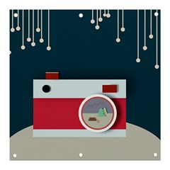 Camera Vector Illustration Banner And Sign 3  X 3  by Amaryn4rt