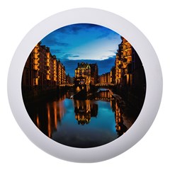 Hamburg City Blue Hour Night Dento Box With Mirror by Amaryn4rt