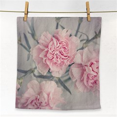 Cloves Flowers Pink Carnation Pink Face Towel by Amaryn4rt