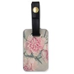 Cloves Flowers Pink Carnation Pink Luggage Tag (one side) Front