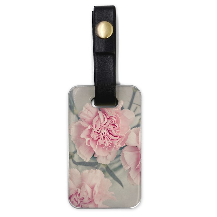 Cloves Flowers Pink Carnation Pink Luggage Tag (one side)