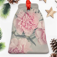 Cloves Flowers Pink Carnation Pink Ornament (bell) by Amaryn4rt