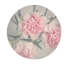 Cloves Flowers Pink Carnation Pink Mini Round Pill Box by Amaryn4rt