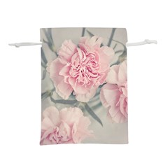 Cloves Flowers Pink Carnation Pink Lightweight Drawstring Pouch (l) by Amaryn4rt