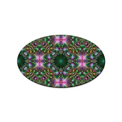 Digital Kaleidoscope Sticker Oval (10 Pack) by Amaryn4rt