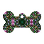 Digital Kaleidoscope Dog Tag Bone (Two Sides) Front