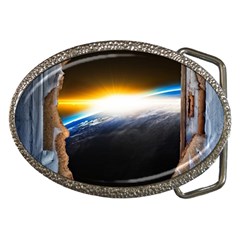 Door Breakthrough Door Sunburst Belt Buckles by Amaryn4rt