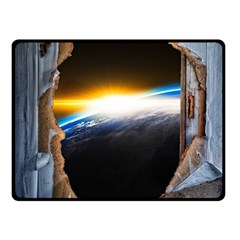 Door Breakthrough Door Sunburst Two Sides Fleece Blanket (small) by Amaryn4rt