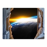 Door Breakthrough Door Sunburst Two Sides Premium Plush Fleece Blanket (Mini) 35 x27  Blanket Back