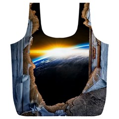 Door Breakthrough Door Sunburst Full Print Recycle Bag (xxl) by Amaryn4rt