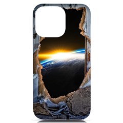 Door Breakthrough Door Sunburst Iphone 14 Pro Max Black Uv Print Case by Amaryn4rt