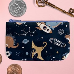 Space Theme Art Pattern Design Wallpaper Large Coin Purse by Proyonanggan