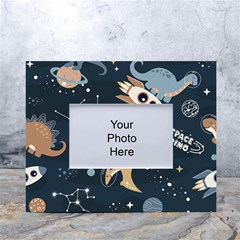 Space Theme Art Pattern Design Wallpaper White Tabletop Photo Frame 4 x6  by Proyonanggan