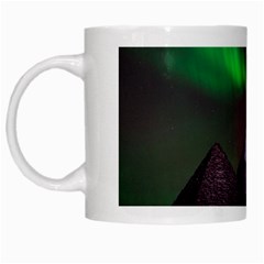 Fantasy Pyramid Mystic Space Aurora White Mug by Grandong