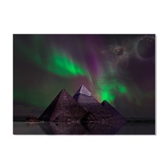 Fantasy Pyramid Mystic Space Aurora Crystal Sticker (a4) by Grandong