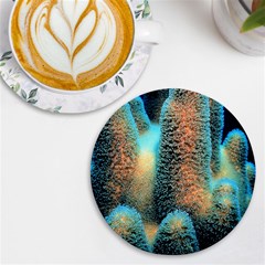 Photo Coral Great Scleractinia Uv Print Round Tile Coaster by Pakjumat