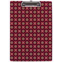 Kaleidoscope Seamless Pattern A4 Acrylic Clipboard