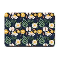 Flower Grey Pattern Floral Small Doormat by Dutashop