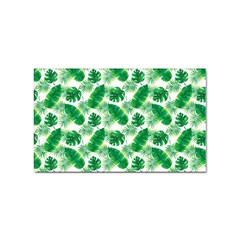 Tropical Leaf Pattern Sticker Rectangular (100 Pack) by Dutashop