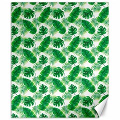 Tropical Leaf Pattern Canvas 8  X 10  by Dutashop