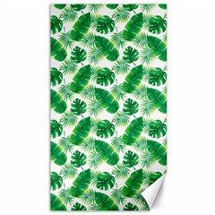 Tropical Leaf Pattern Canvas 40  X 72  by Dutashop