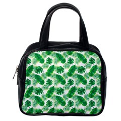 Tropical Leaf Pattern Classic Handbag (one Side) by Dutashop