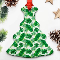 Tropical Leaf Pattern Ornament (christmas Tree)  by Dutashop