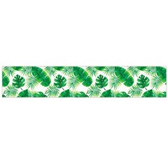 Tropical Leaf Pattern Large Premium Plush Fleece Scarf 