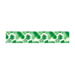 Tropical Leaf Pattern Premium Plush Fleece Scarf (mini)