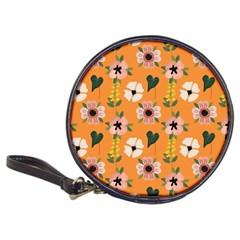 Flower Orange Pattern Floral Classic 20-cd Wallets by Dutashop