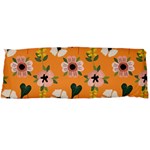 Flower Orange Pattern Floral Body Pillow Case Dakimakura (Two Sides) Back