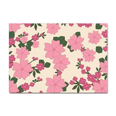 Floral Vintage Flowers Sticker A4 (10 Pack) by Dutashop