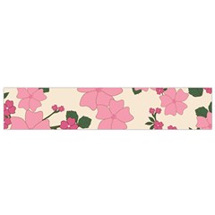 Floral Vintage Flowers Small Premium Plush Fleece Scarf