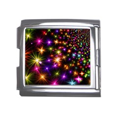 Star Colorful Christmas Abstract Mega Link Italian Charm (18mm) by Dutashop