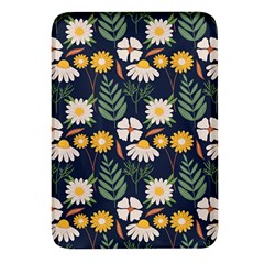 Flower Grey Pattern Floral Rectangular Glass Fridge Magnet (4 Pack)