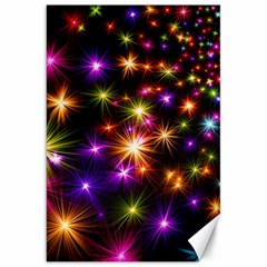 Star Colorful Christmas Abstract Canvas 20  X 30  by Dutashop