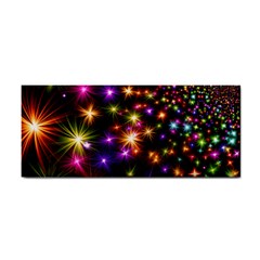 Star Colorful Christmas Abstract Hand Towel by Dutashop