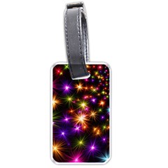 Star Colorful Christmas Abstract Luggage Tag (one Side) by Dutashop