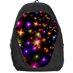 Star Colorful Christmas Abstract Backpack Bag by Dutashop