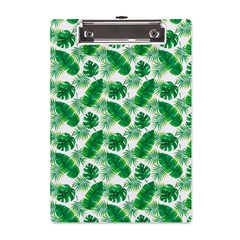 Tropical Leaf Pattern A5 Acrylic Clipboard