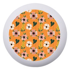 Flower Orange Pattern Floral Dento Box With Mirror by Dutashop