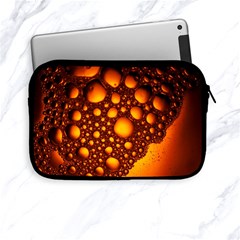 Bubbles Abstract Art Gold Golden Apple Ipad Mini Zipper Cases by Dutashop