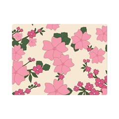 Floral Vintage Flowers Premium Plush Fleece Blanket (mini)