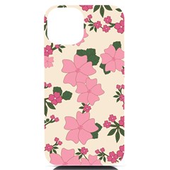 Floral Vintage Flowers Iphone 14 Black Uv Print Case by Dutashop