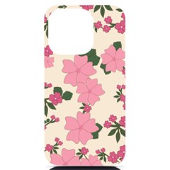 Floral Vintage Flowers Iphone 14 Pro Black Uv Print Case