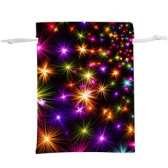 Star Colorful Christmas Abstract Lightweight Drawstring Pouch (xl)