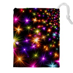 Star Colorful Christmas Abstract Drawstring Pouch (4xl)