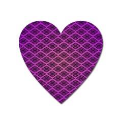 Pattern Texture Geometric Patterns Purple Heart Magnet by Dutashop