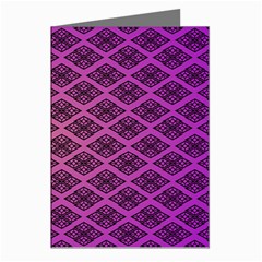 Pattern Texture Geometric Patterns Purple Greeting Cards (pkg Of 8)