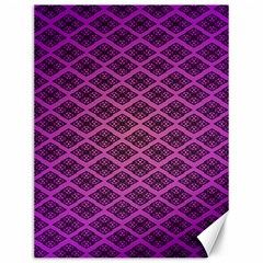 Pattern Texture Geometric Patterns Purple Canvas 12  X 16  by Dutashop